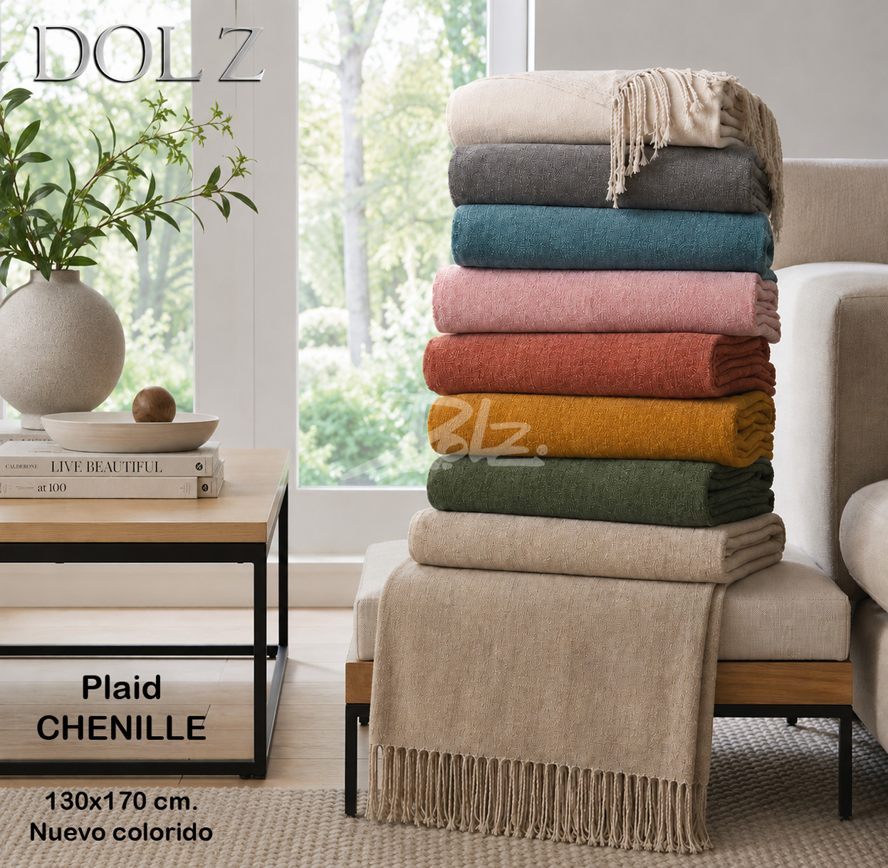 PLAID CHENILLE
